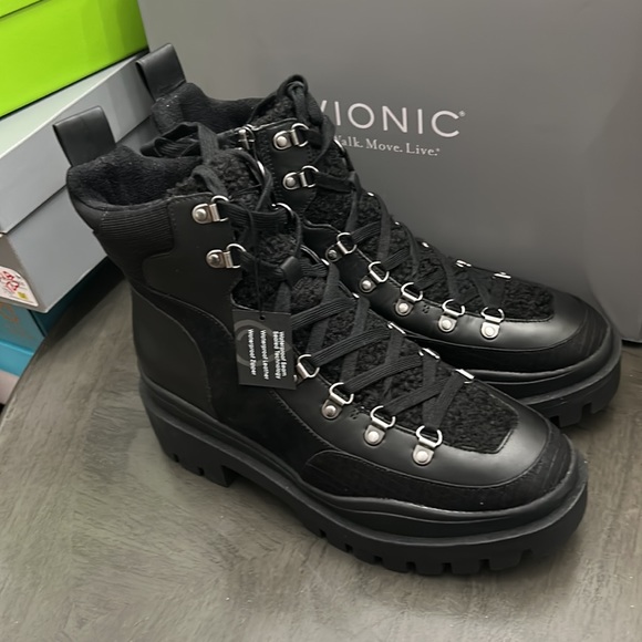 Vionic Jaxen Women's Arch Supportive Combat Boots - Picture 6 of 13
